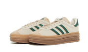 Adidas Gazelle Bold Magic Beige Collegiate Green 2