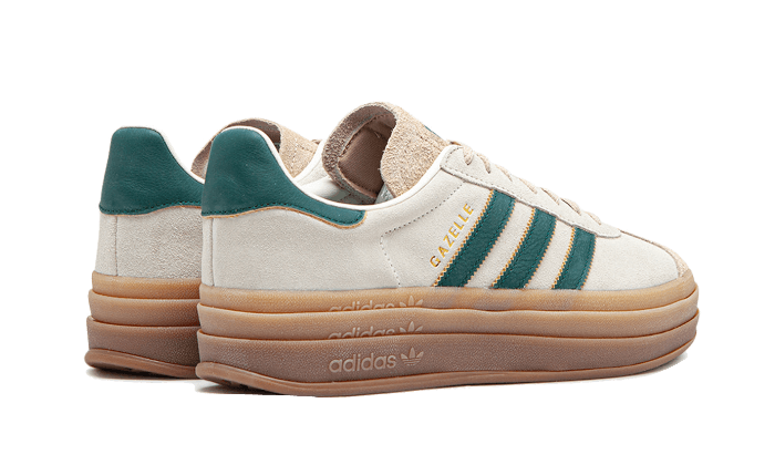 Adidas Gazelle Bold Magic Beige Collegiate Green 3