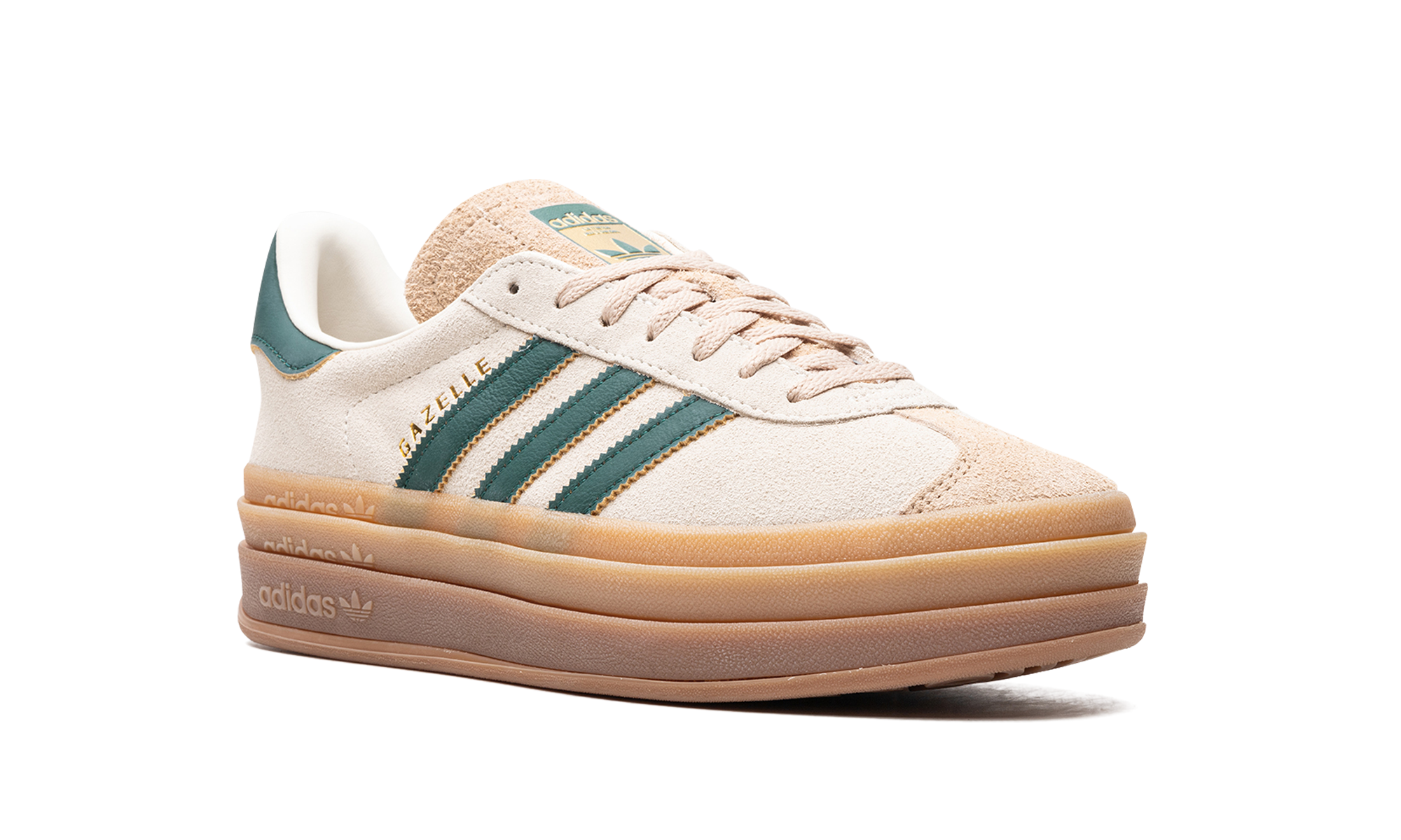 Adidas Gazelle Bold Magic Beige Collegiate Green 6