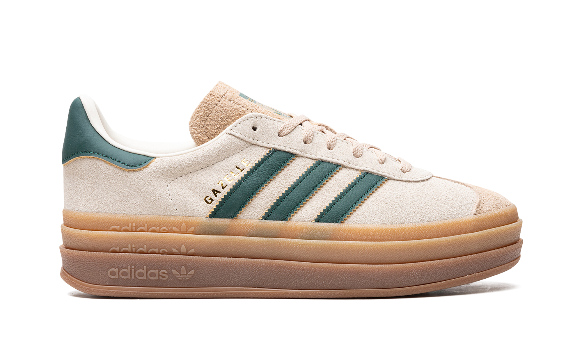 Adidas Gazelle Bold Magic Beige Collegiate Green 7