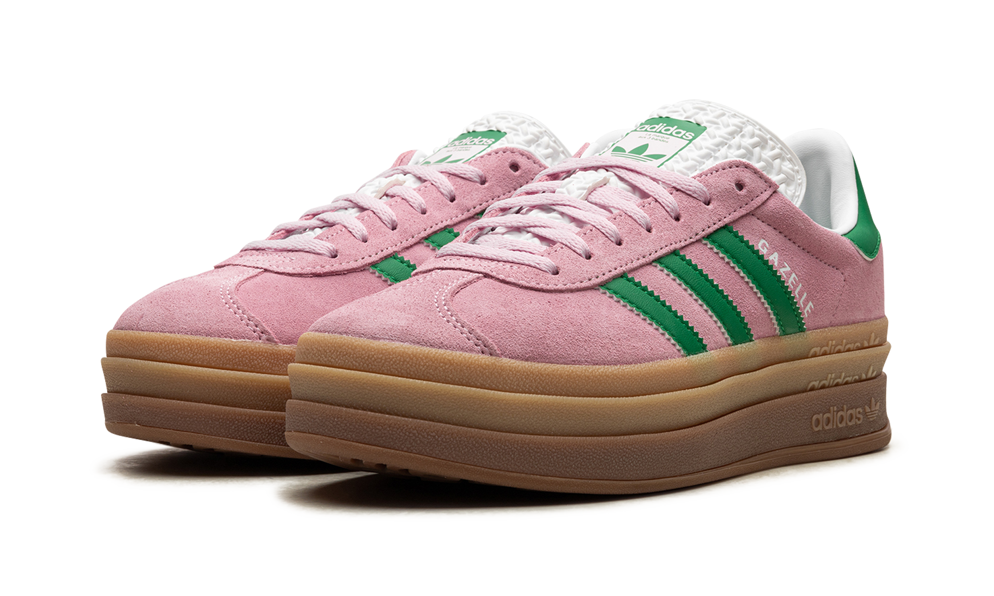 Adidas Gazelle Bold True Pink Green Cloud White 3