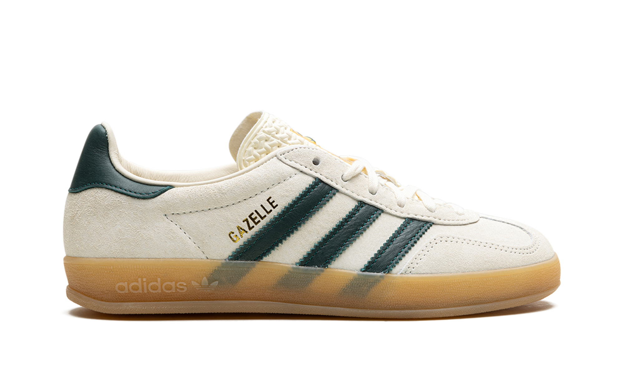 Adidas Gazelle Indoor Cream White Collegiate Green Gum 7