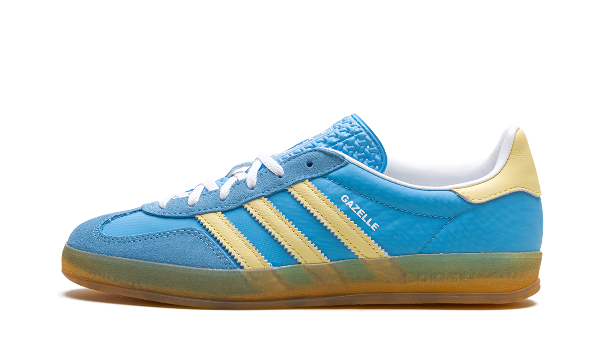 Adidas Gazelle Indoor Semi Blue BURST Almost Yellow 5
