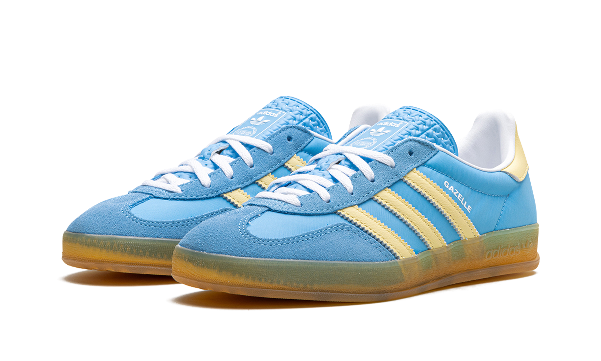 Adidas Gazelle Indoor Semi Blue BURST Almost Yellow 7