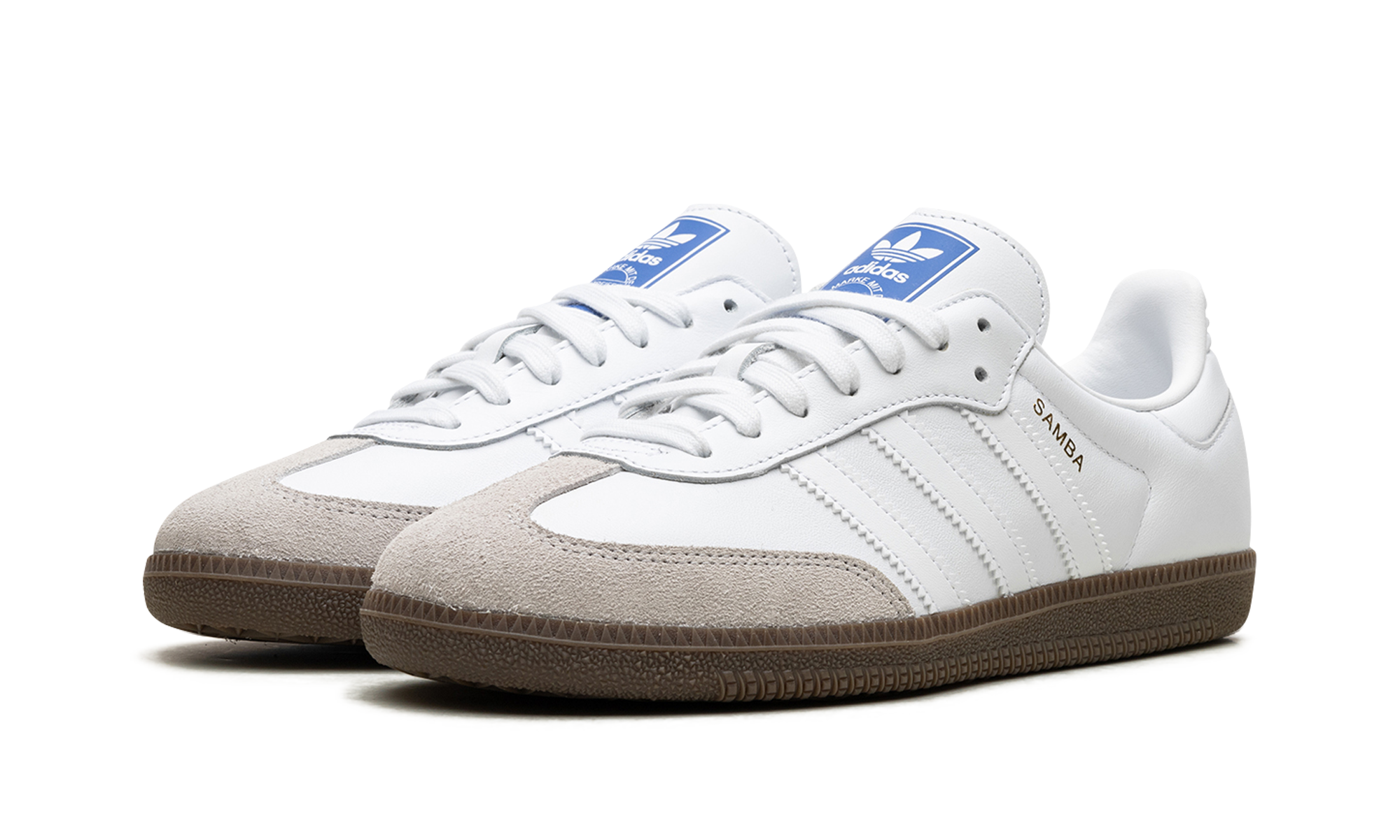 Adidas Samba Cloud White Blue Gum 7