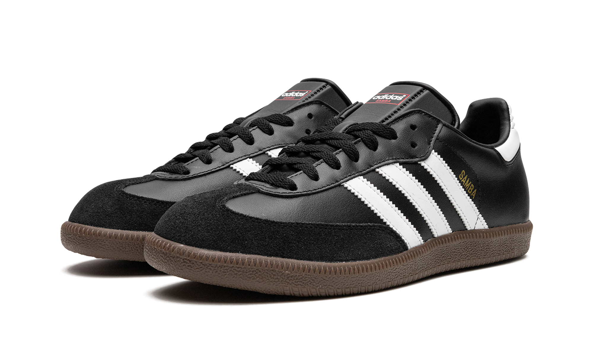 Adidas Samba Leather Black White 5