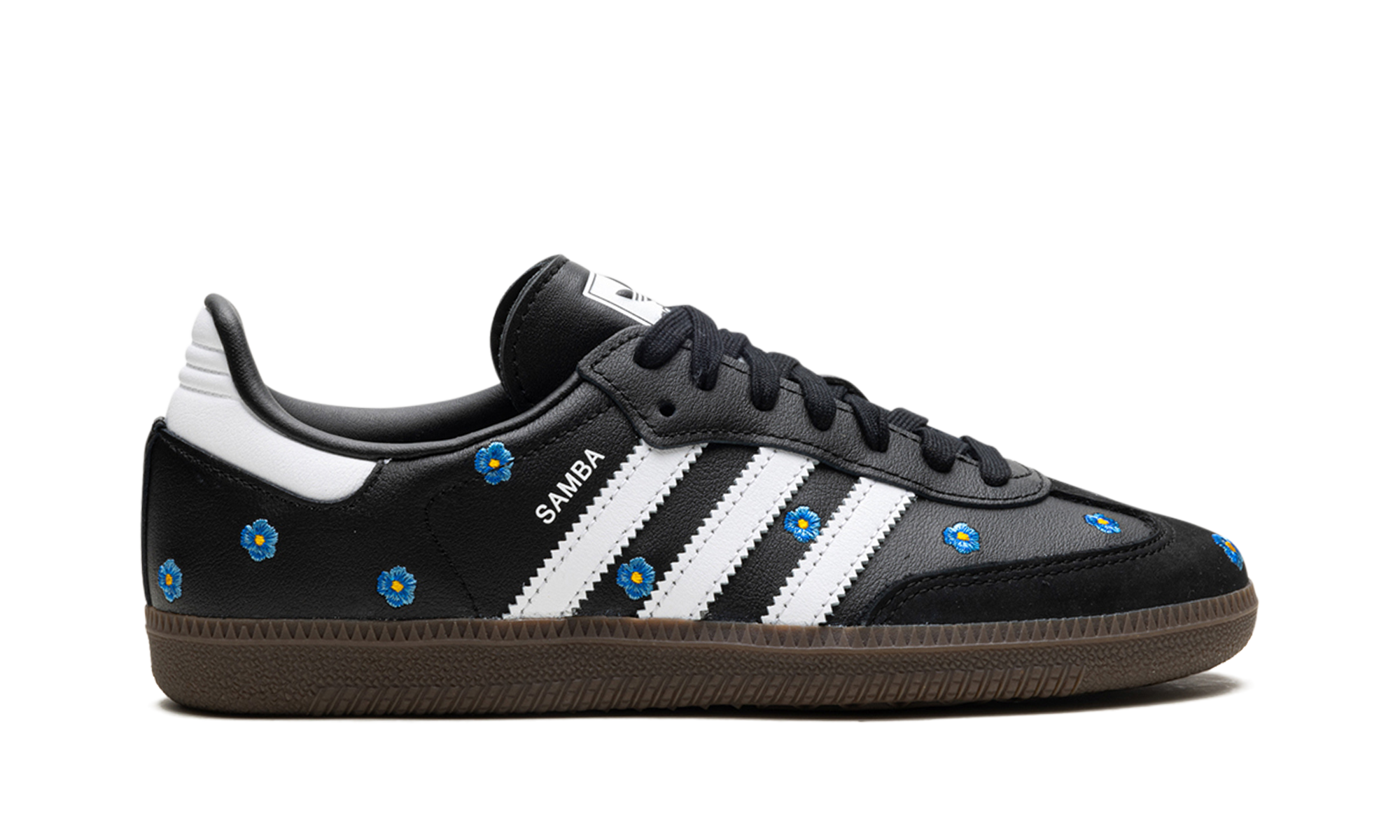 Adidas Samba Light Blue Floral Black 10