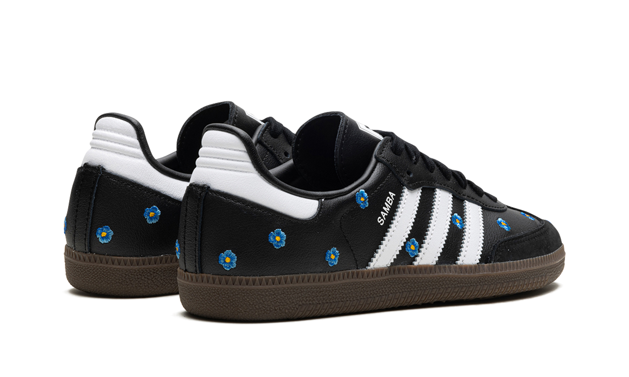 Adidas Samba Light Blue Floral Black 7