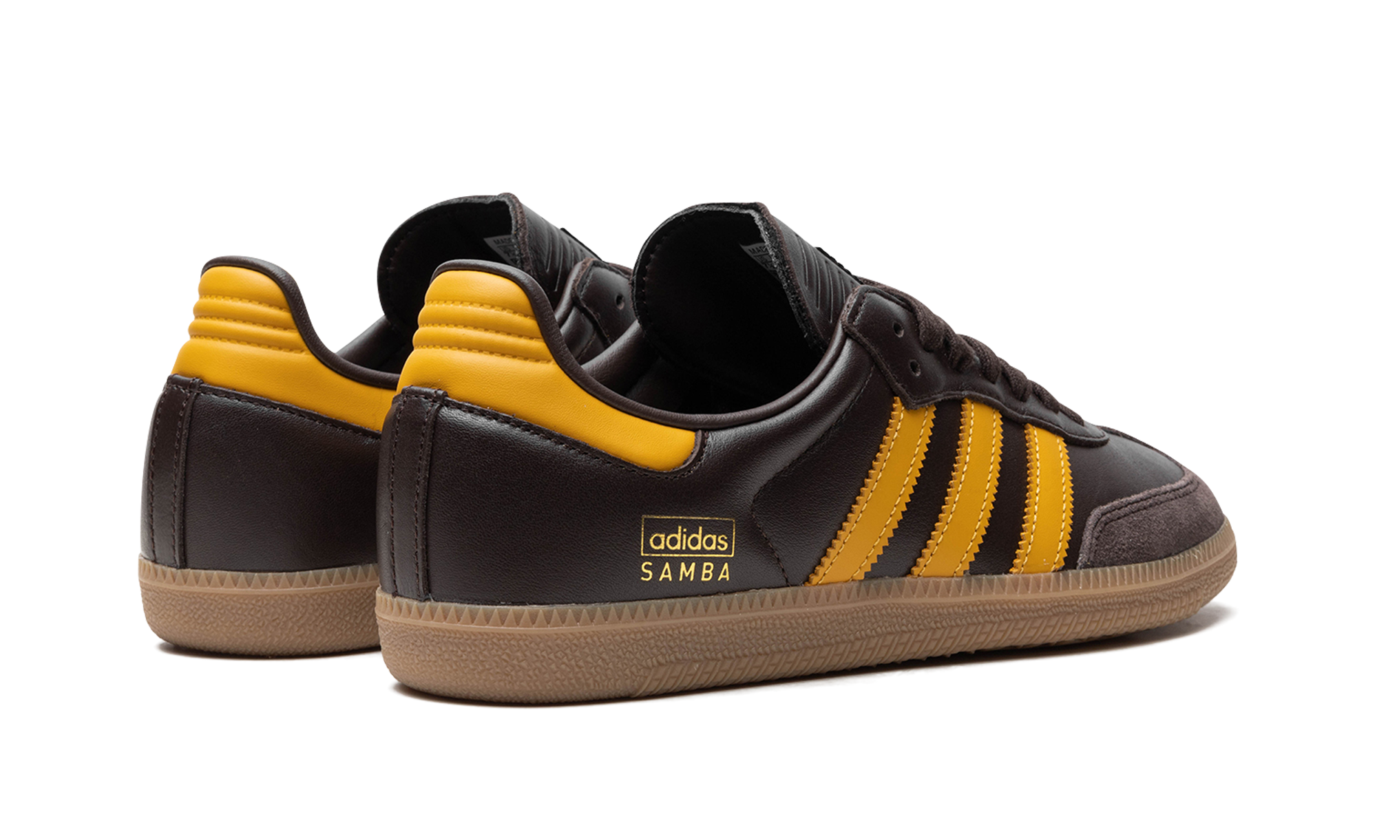 Adidas Samba OG Dark Brown Preloved Yellow 4