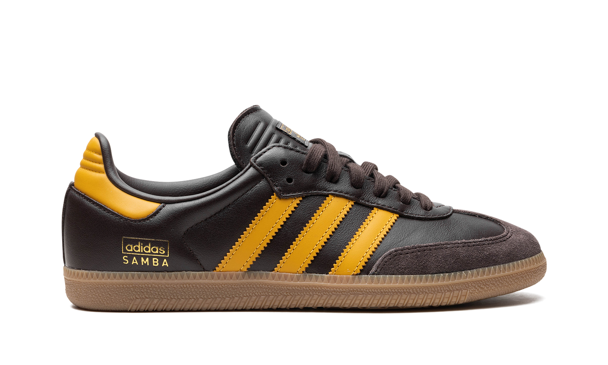Adidas Samba OG Dark Brown Preloved Yellow 7