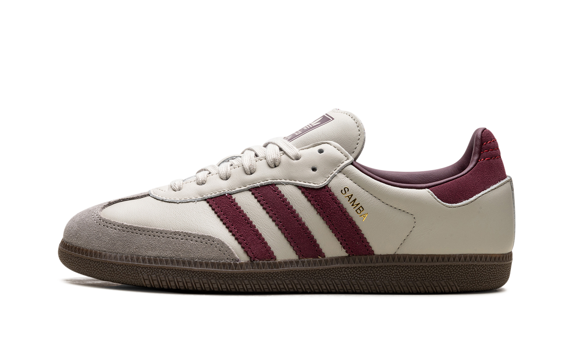 Adidas Samba OG Putty Grey Maroon 1