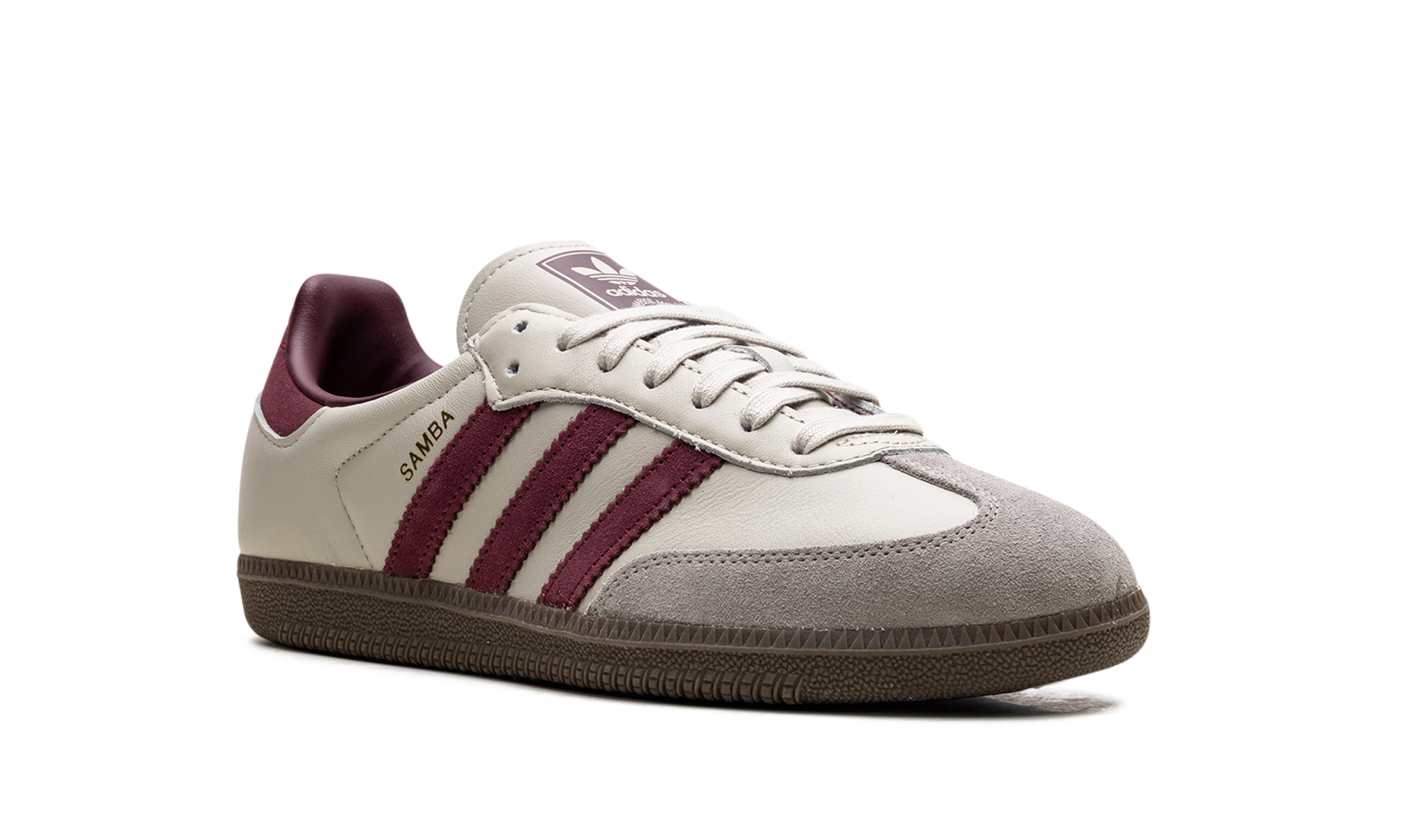 Adidas Samba OG Putty Grey Maroon 2