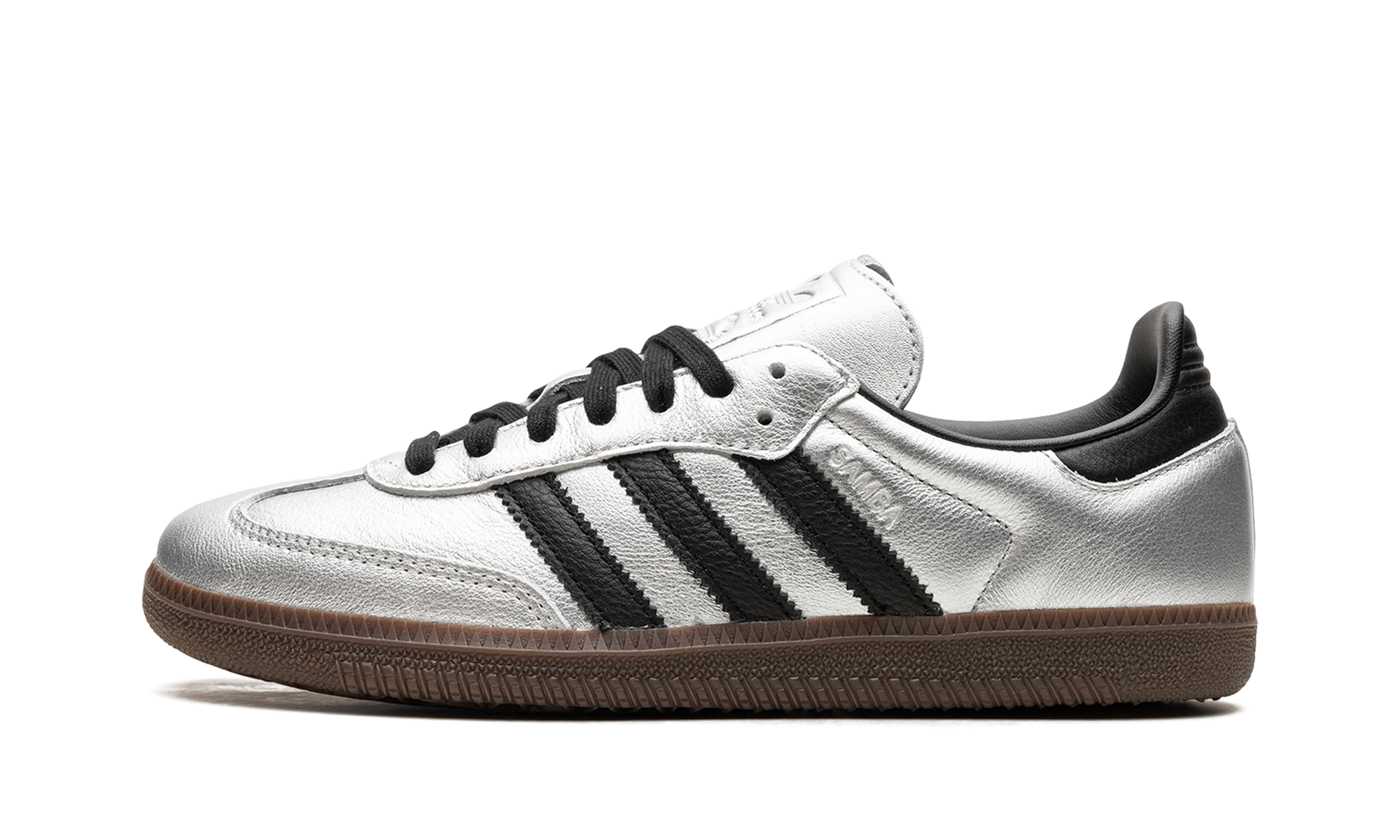 Adidas Samba OG Silver Metallic Black Gum (W) 1