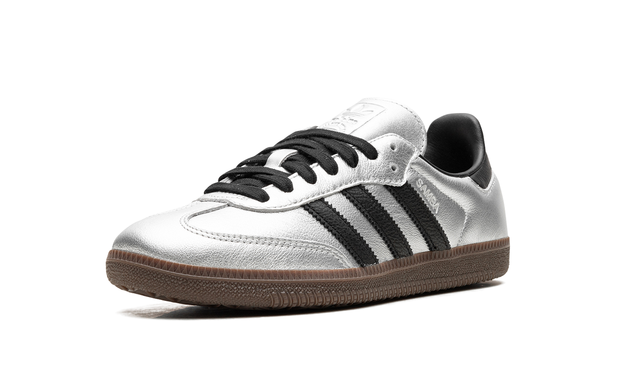 Adidas Samba OG Silver Metallic Black Gum (W) 4