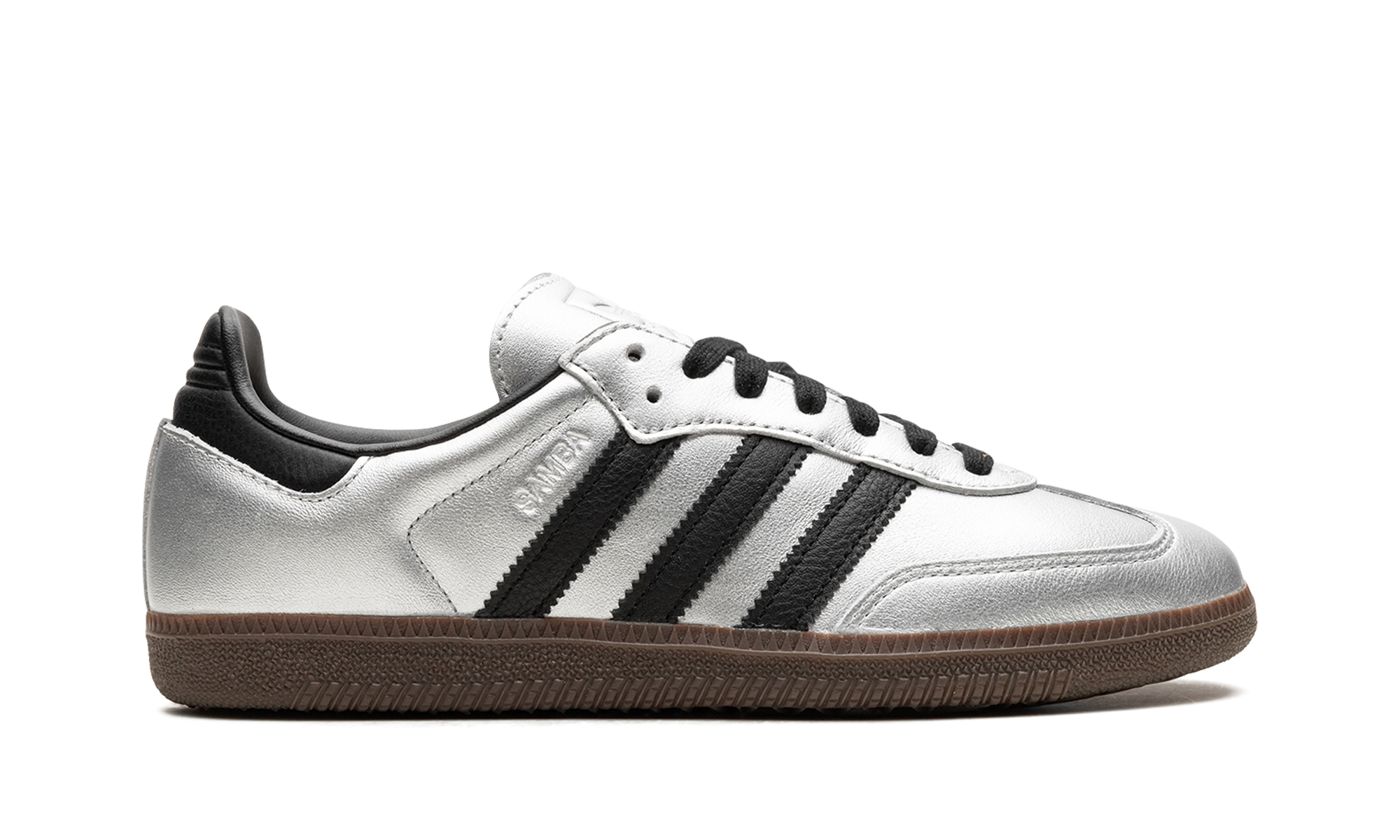 Adidas Samba OG Silver Metallic Black Gum (W) 6