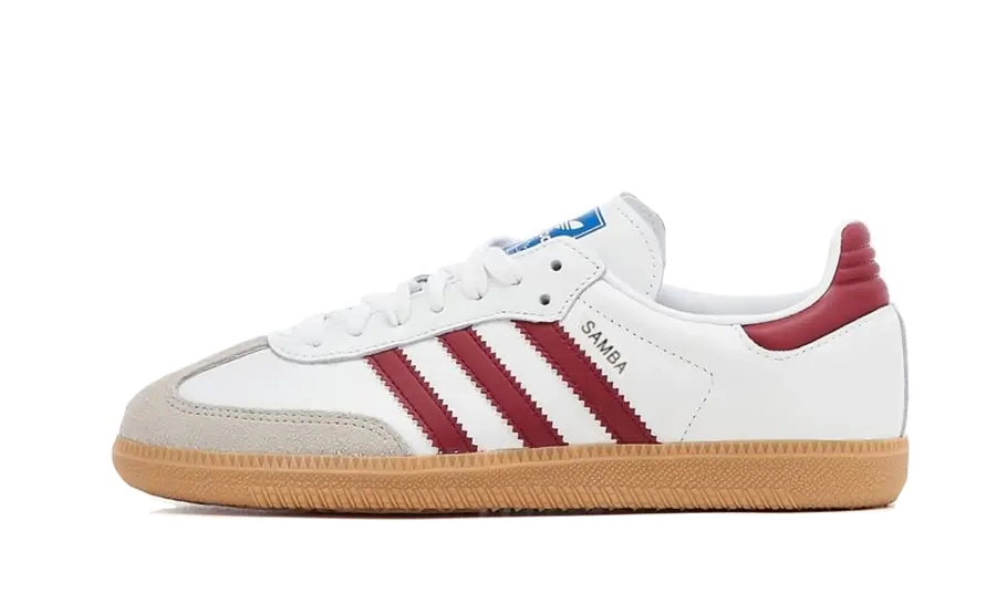 Adidas Samba OG White Burgundy Gum 1