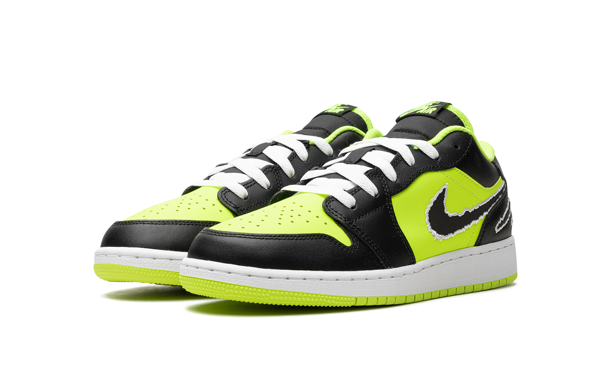 Air Jordan 1 Low SE Black Cat Volt (GS) 3