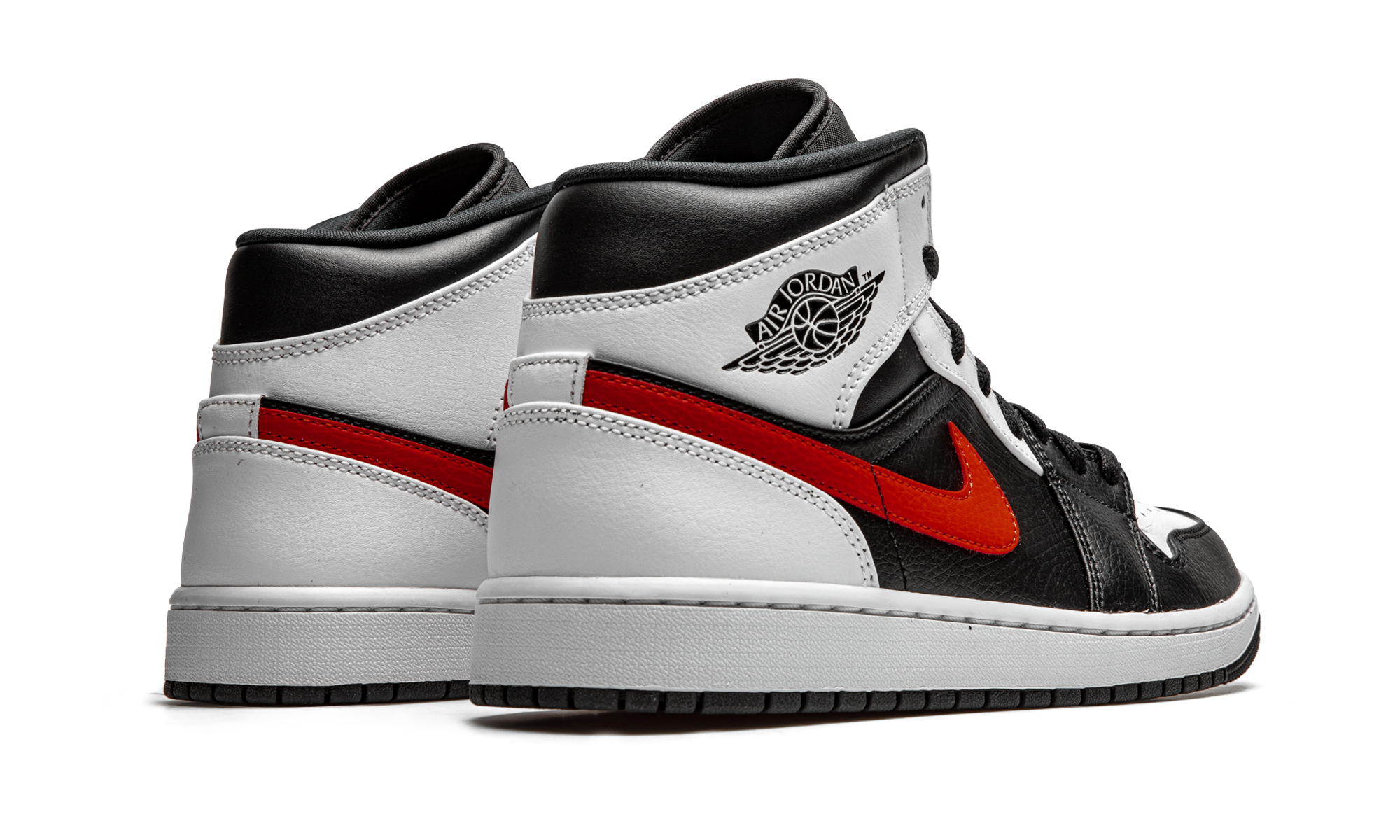 Air Jordan 1 Mid Black Chile Red White