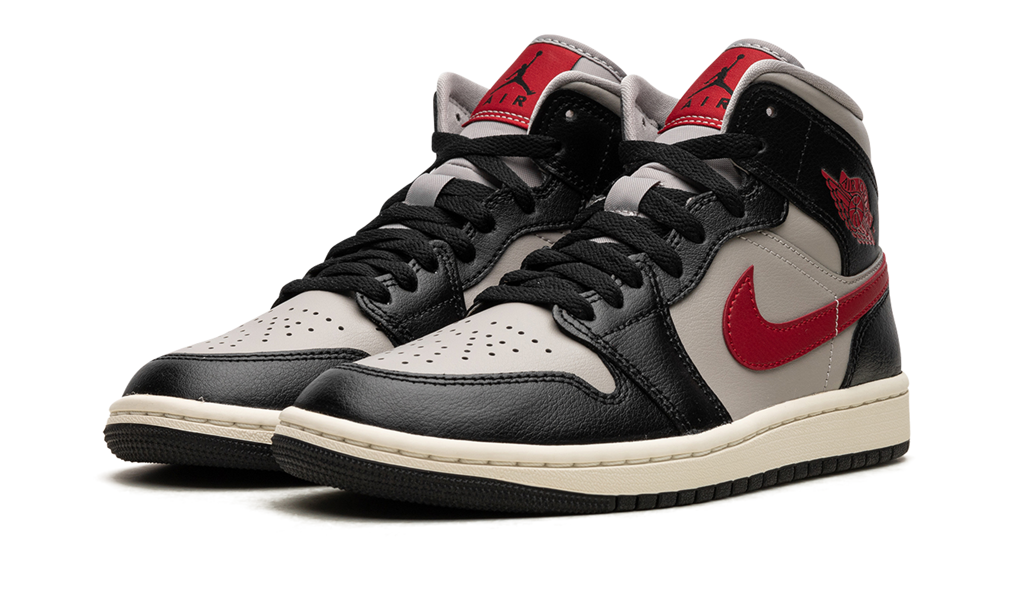 Air Jordan 1 Mid Black College Grey (W) 3