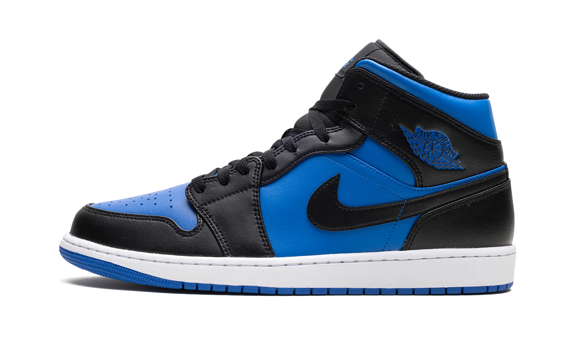 Air Jordan 1 Mid Black Royal Blue 1