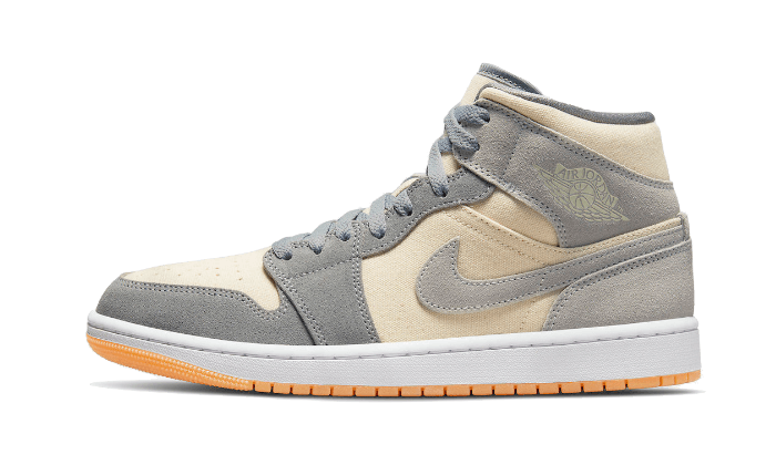 Air Jordan 1 Mid Coconut Milk Particle Gray