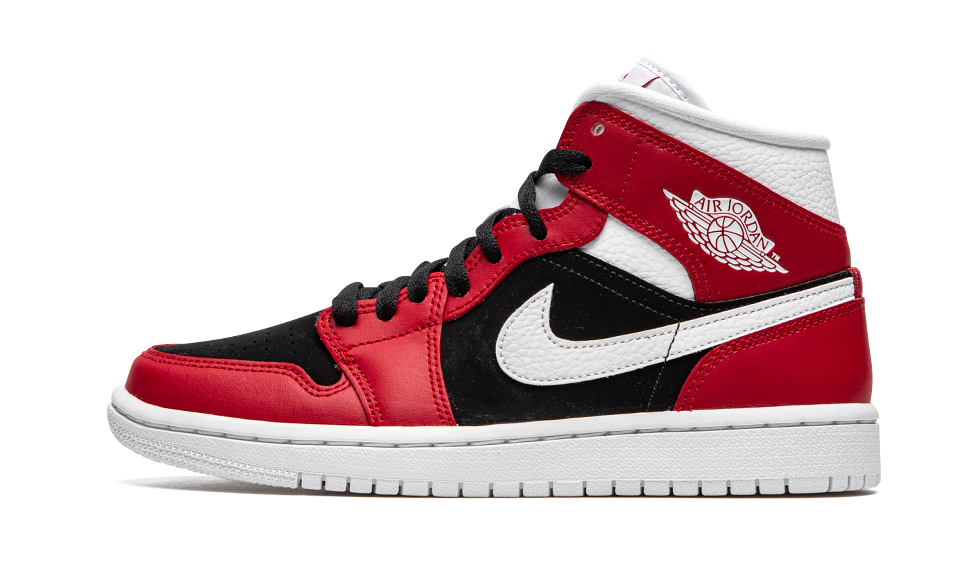Air Jordan 1 Mid Gym Red Black (W) 2