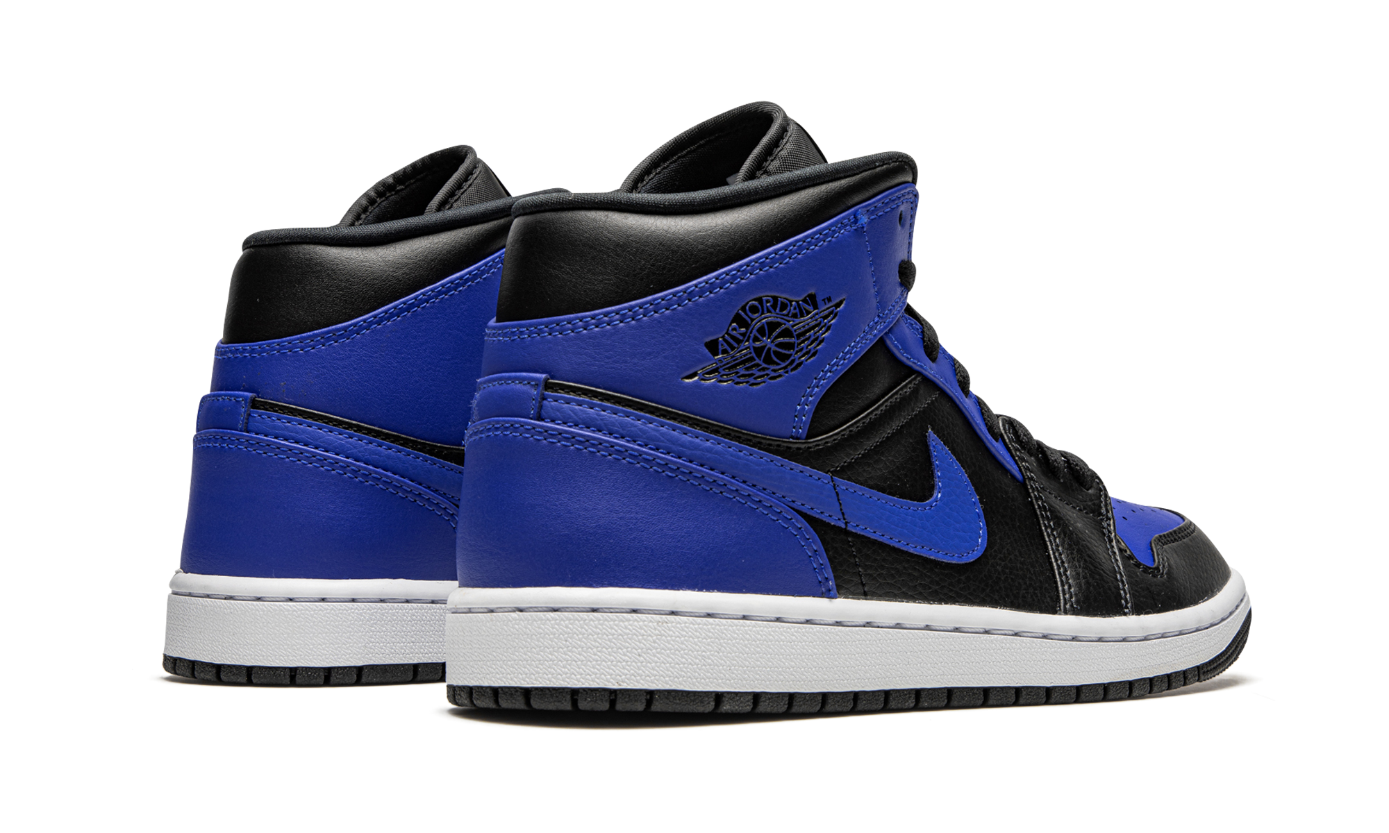 Air Jordan 1 Mid Hyper Royal Tumbled Leather