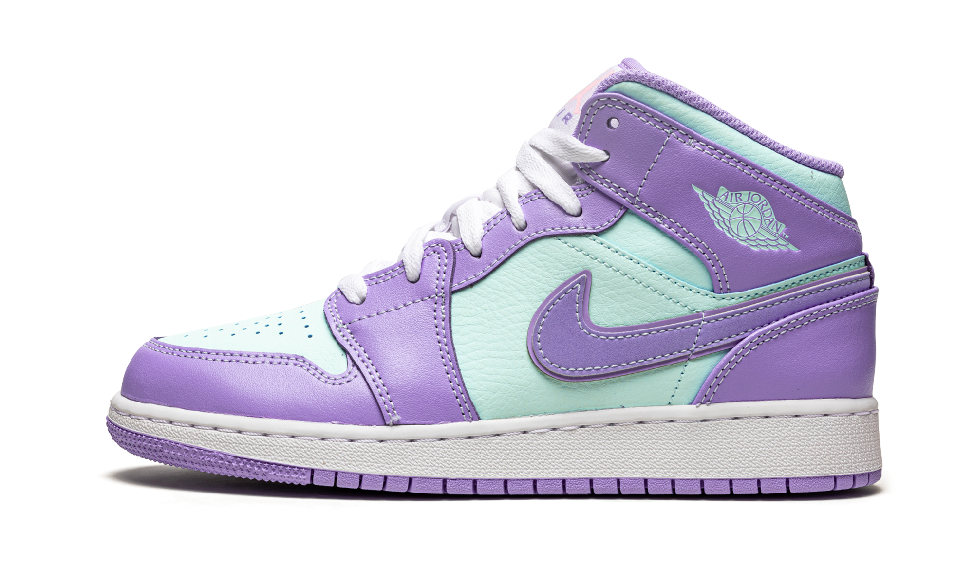 Air Jordan 1 Mid Purple Aqua