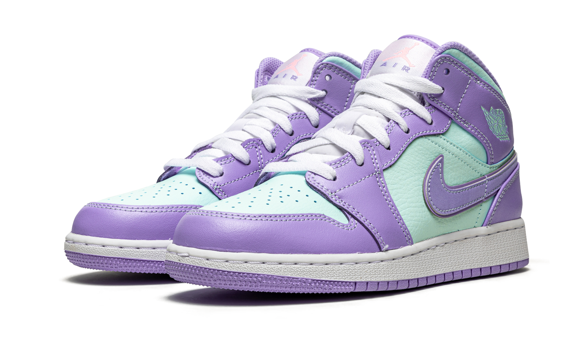 Air Jordan 1 Mid Purple Aqua