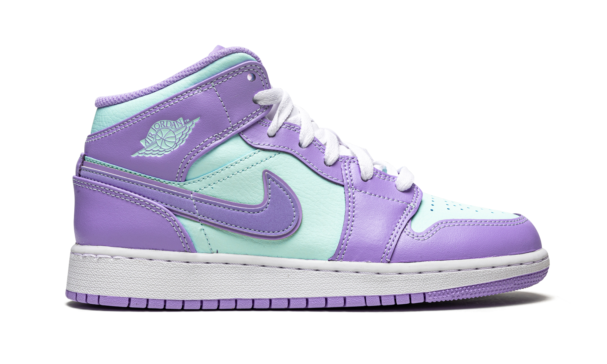 Air Jordan 1 Mid Purple Aqua