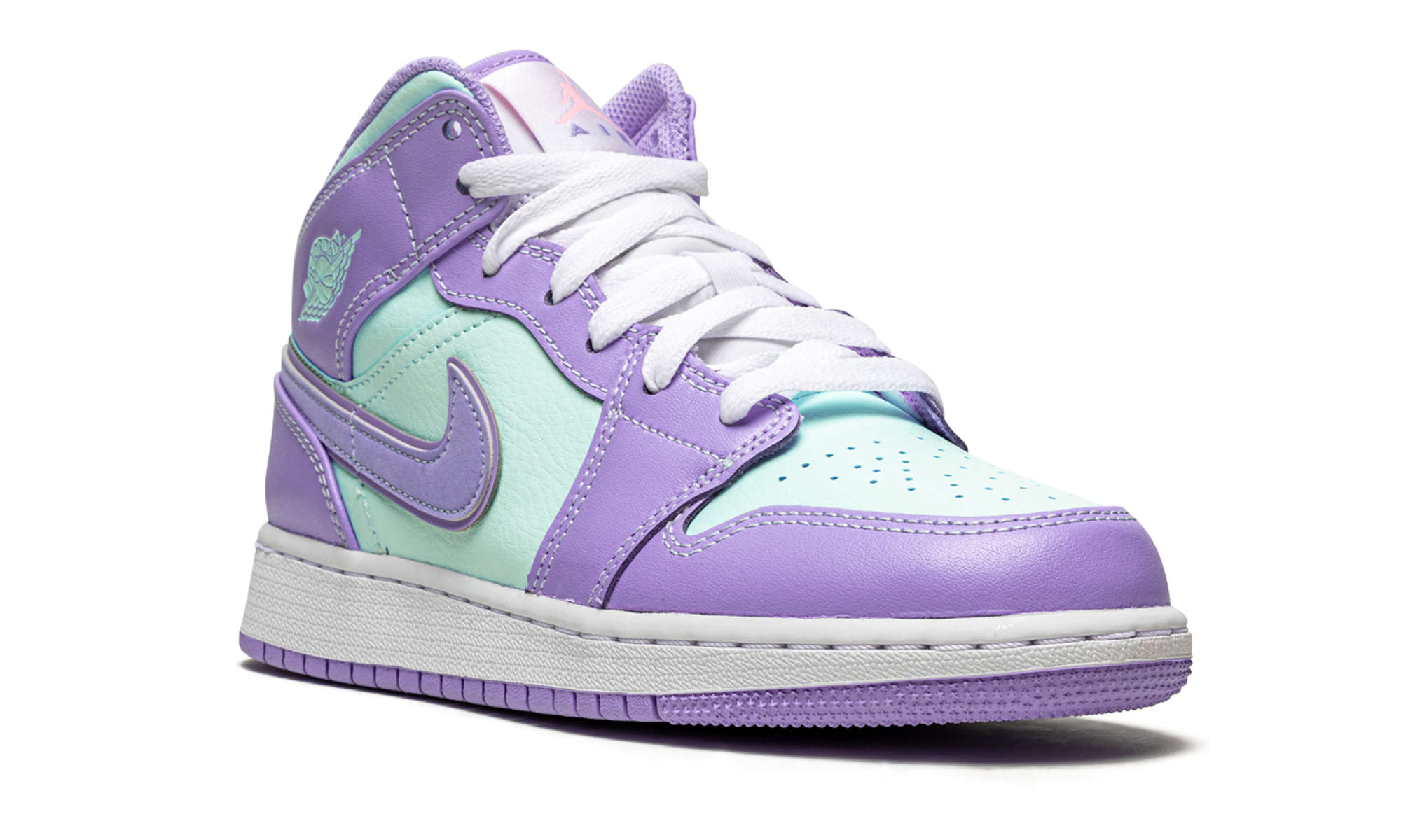Air Jordan 1 Mid Purple Aqua