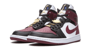 Air Jordan 1 Mid Se Black Dark Beetroot