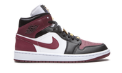 Air Jordan 1 Mid Se Black Dark Beetroot