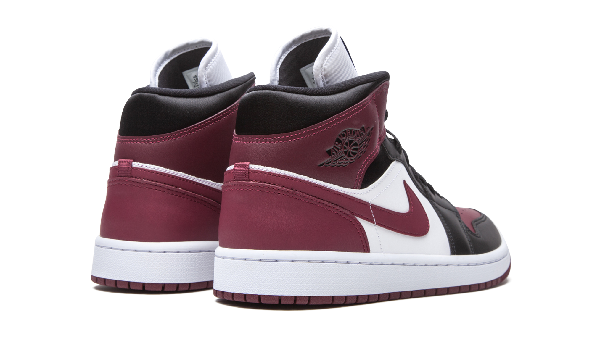 Air Jordan 1 Mid Se Black Dark Beetroot