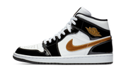 Air Jordan 1 Mid SE Black Gold Patent Leather 1
