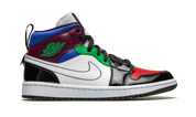 Air Jordan 1 Mid SE Black White Multi-Color (W) 7