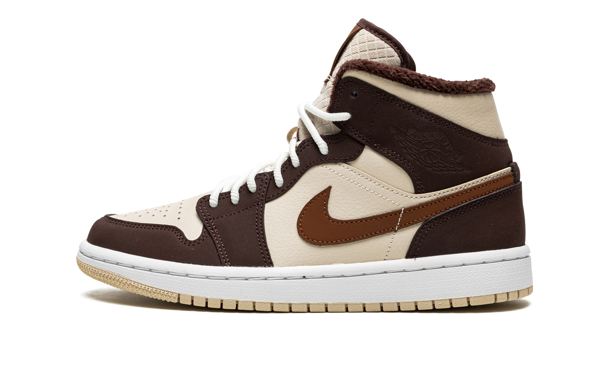 Air Jordan 1 Mid SE Brown Basalt Oatmeal (W) 1