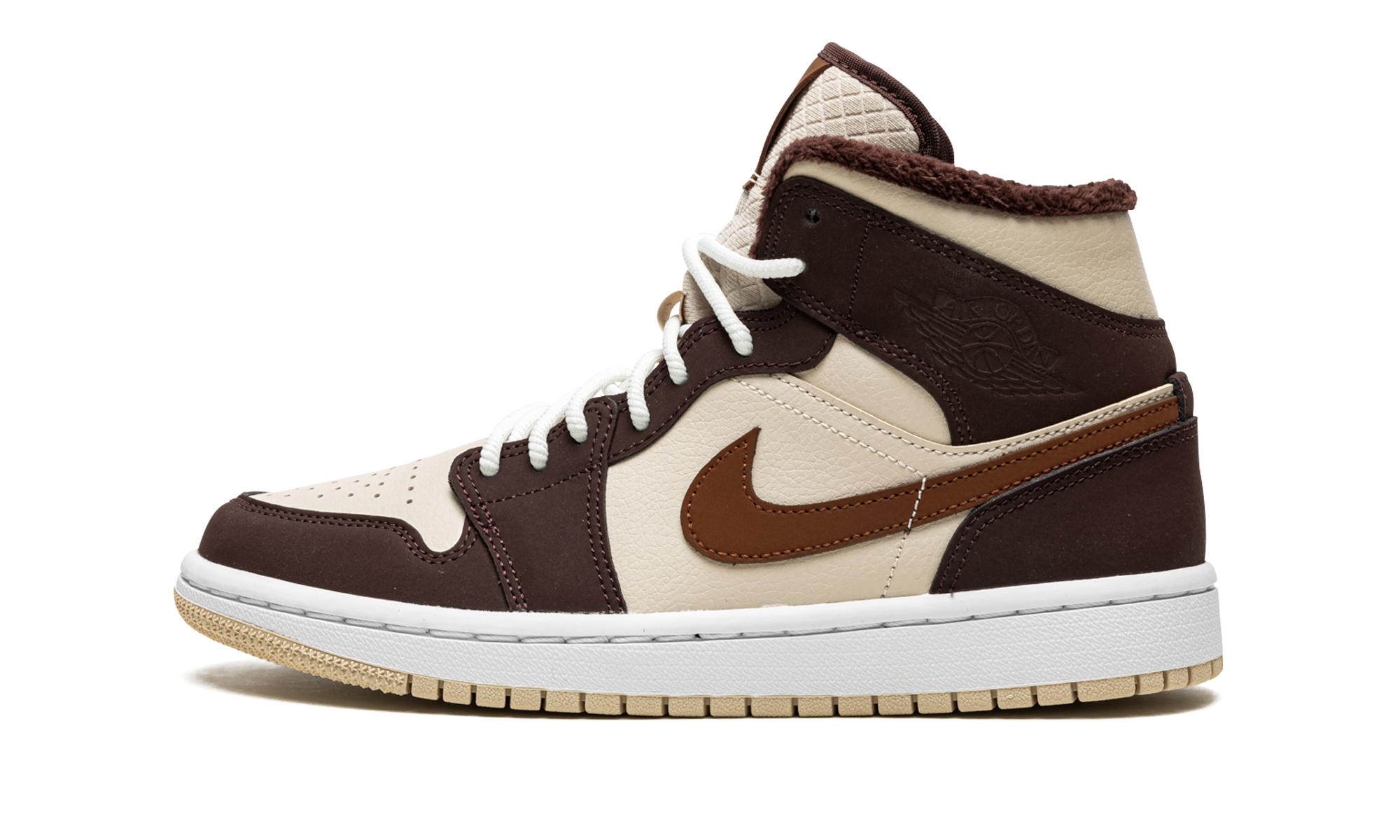 Air Jordan 1 Mid SE Brown Basalt Oatmeal (W) 2