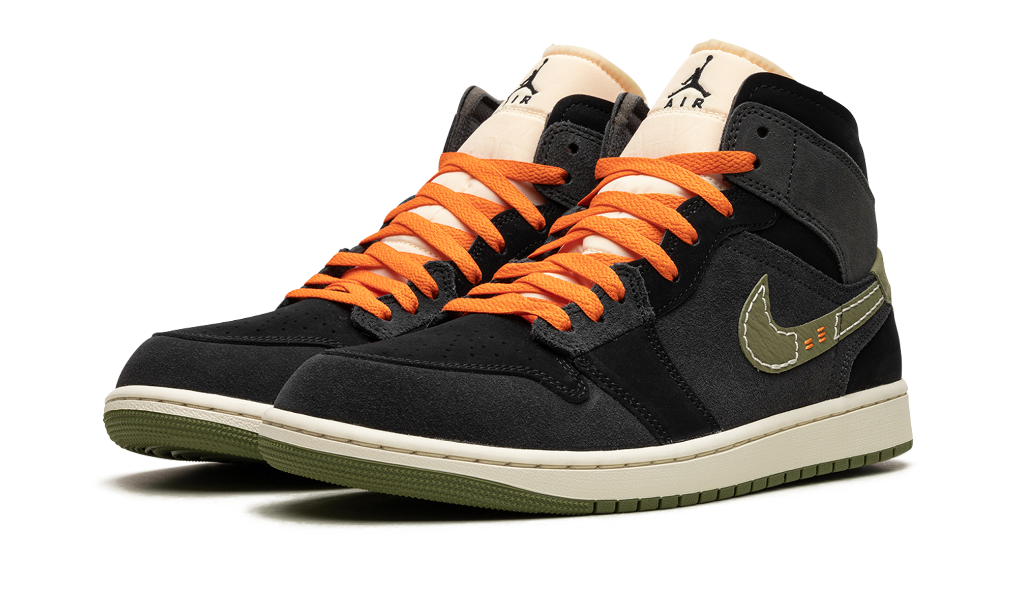 Air Jordan 1 Mid SE Craft Anthracite Light Olive 3
