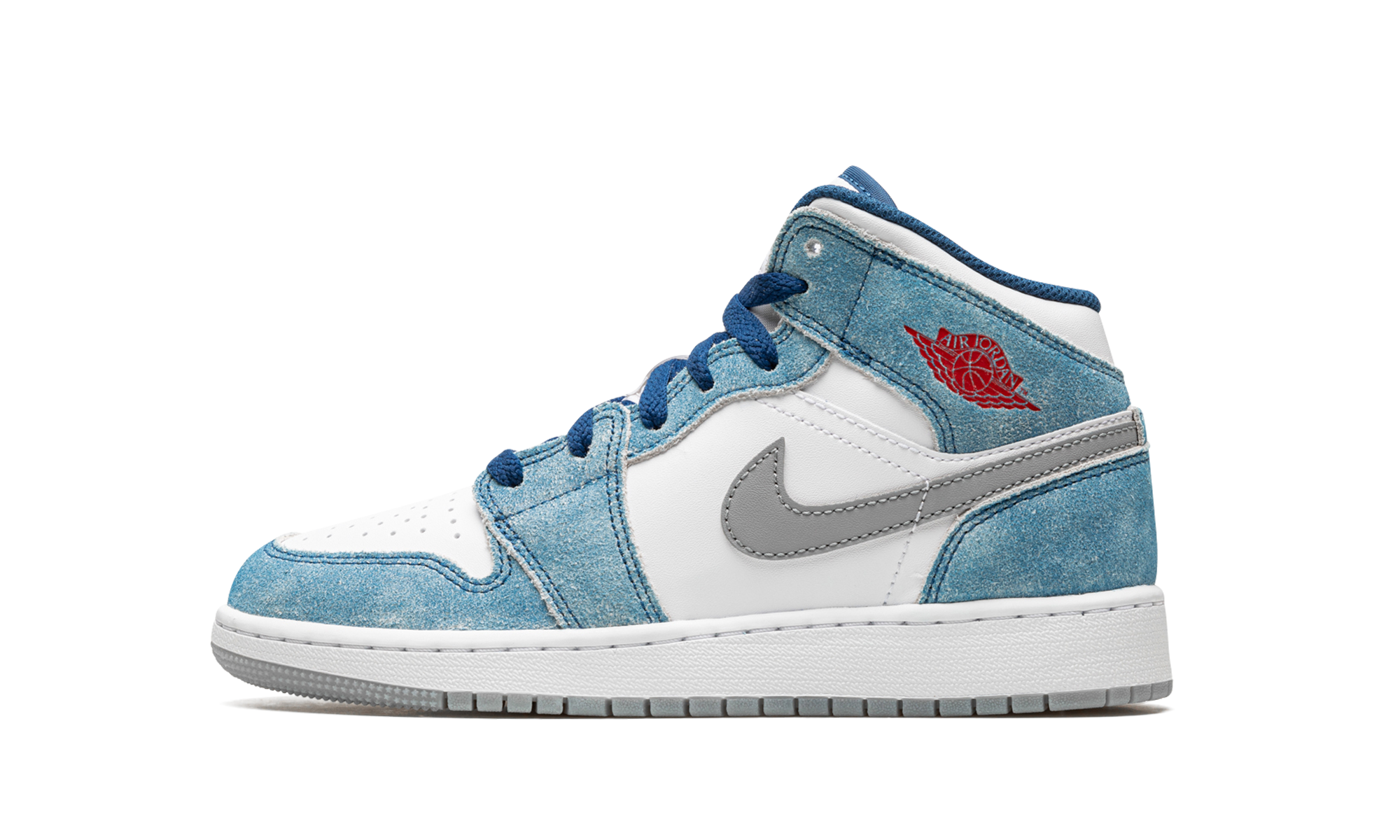 Air Jordan 1 Mid SE French Blue Light Steel (GS) 1