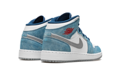 Air Jordan 1 Mid SE French Blue Light Steel (GS) 4