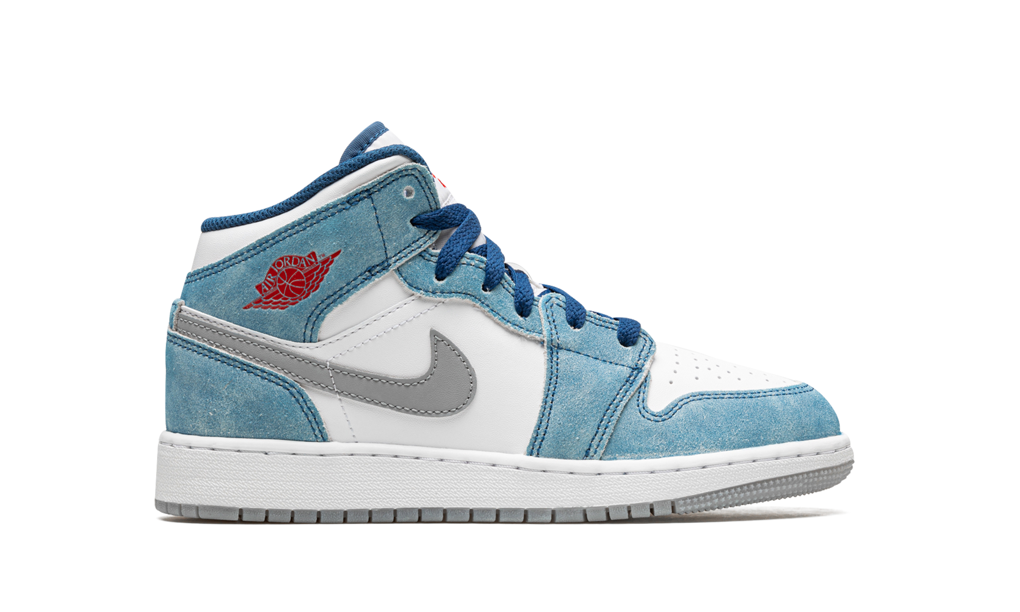 Air Jordan 1 Mid SE French Blue Light Steel (GS) 7