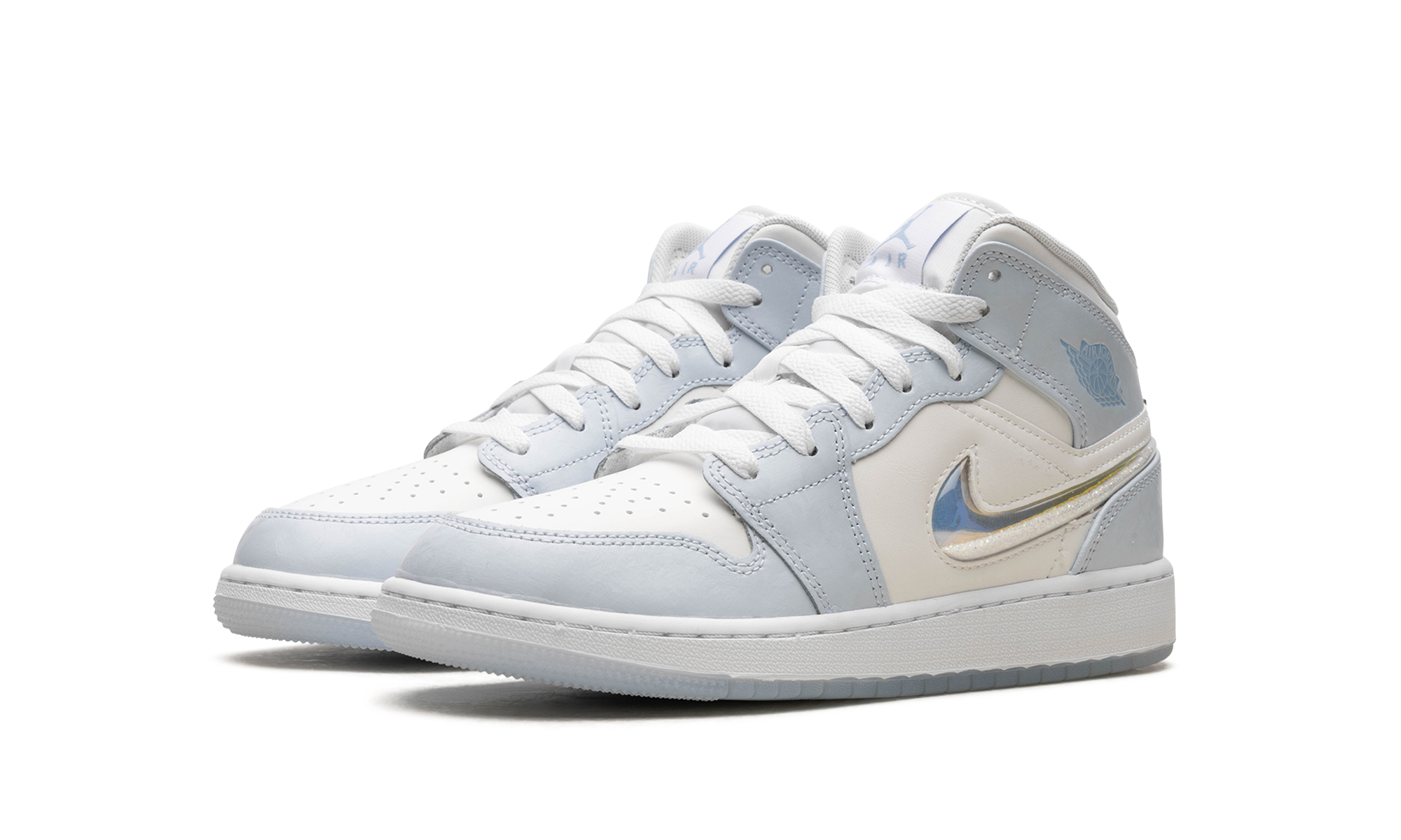 Air Jordan 1 Mid SE GS Glitter Swoosh 3