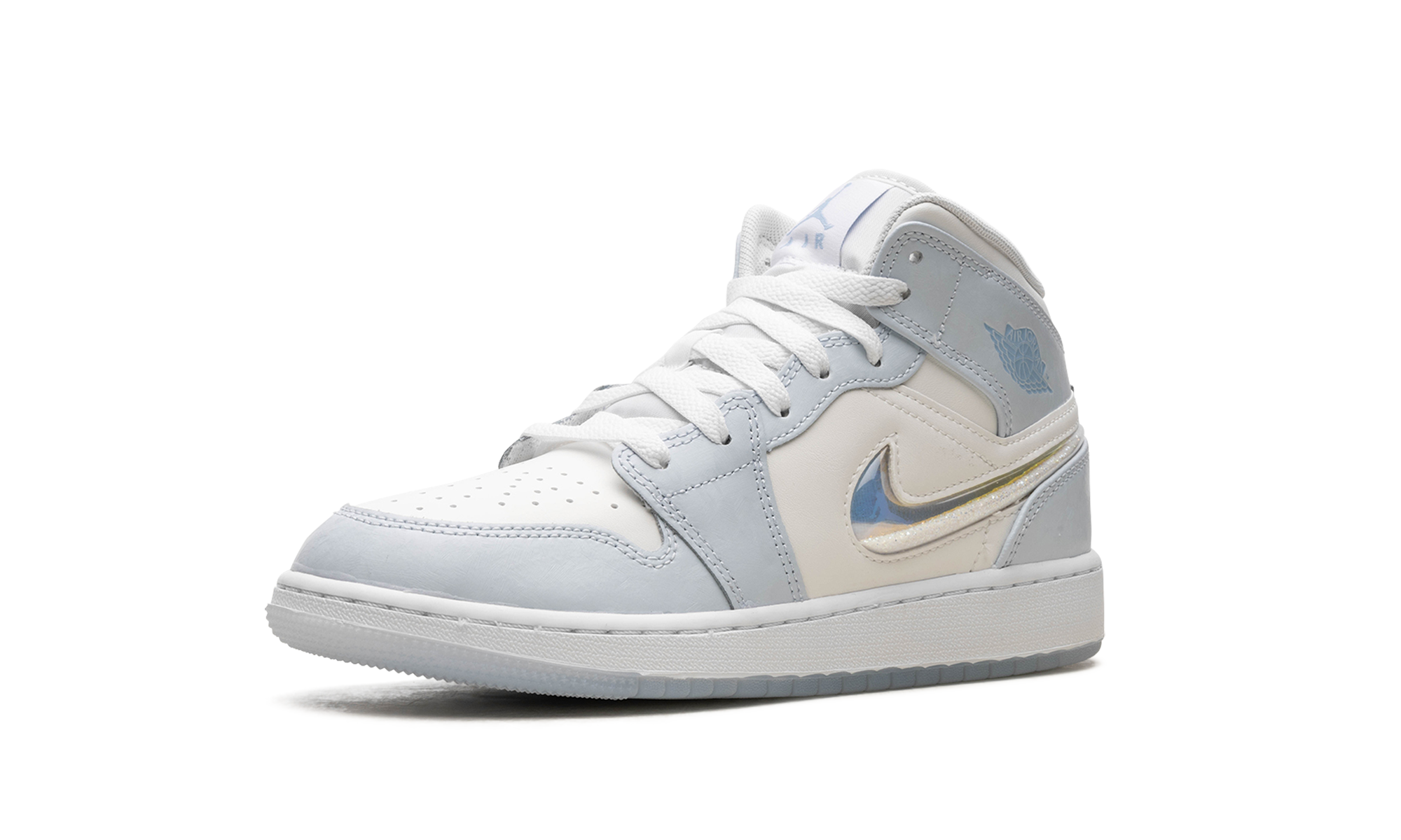 Air Jordan 1 Mid SE GS Glitter Swoosh 5