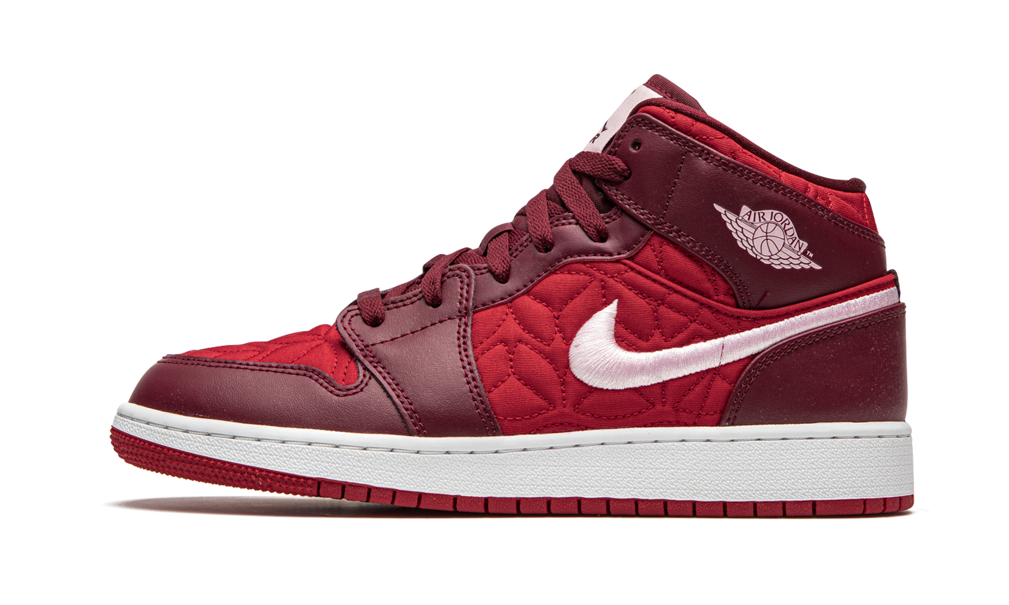 Air Jordan 1 Mid SE Red Quilt (GS) 1