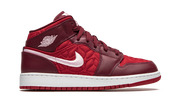 Air Jordan 1 Mid SE Red Quilt (GS) 7