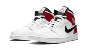 Air Jordan 1 Mid White Black Gym Red 3