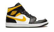 Air Jordan 1 Mid White Pollen Black 7