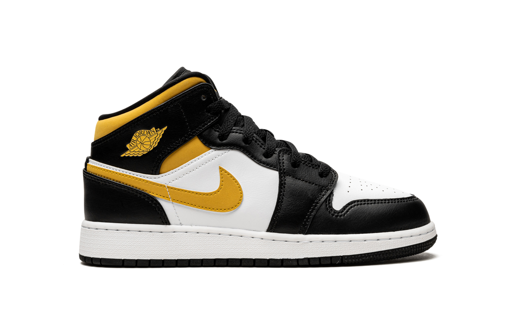 Air Jordan 1 Mid White Pollen Black (GS) 7