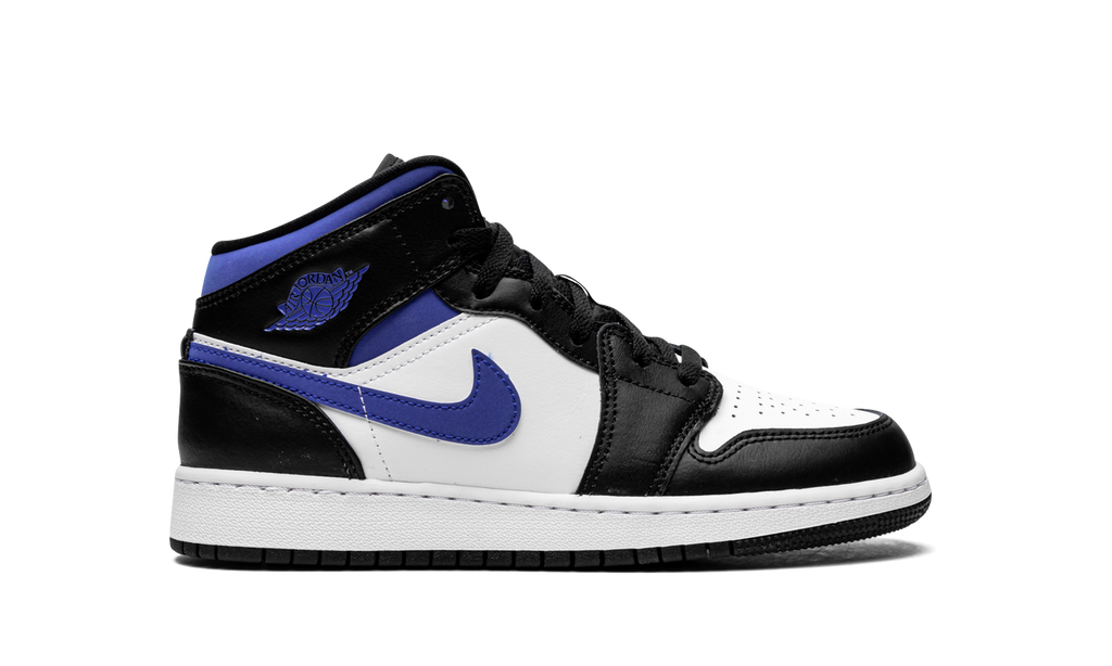 Air Jordan 1 Mid White Racer Blue (GS) 7